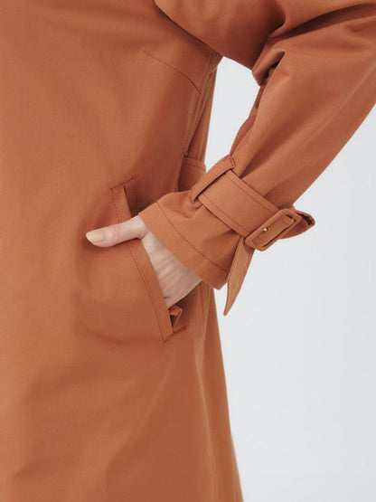 バックギャザーミドルコート