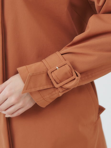 バックギャザーミドルコート