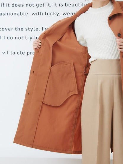 バックギャザーミドルコート