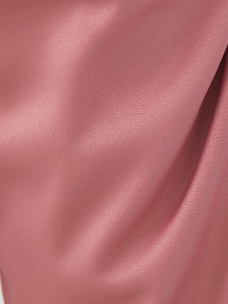 サテンストレートイージーパンツ