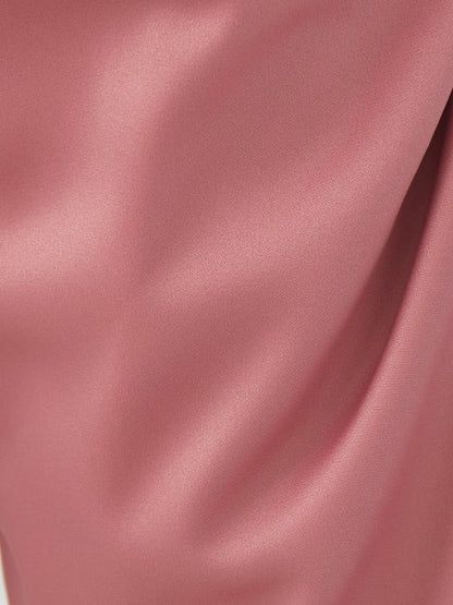 サテンストレートイージーパンツ