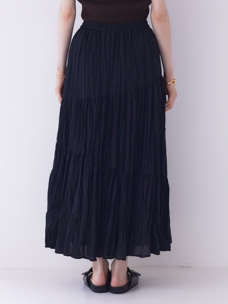 アシンメトリープリーツスカート