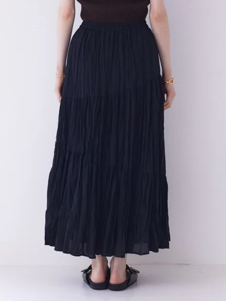 アシンメトリープリーツスカート