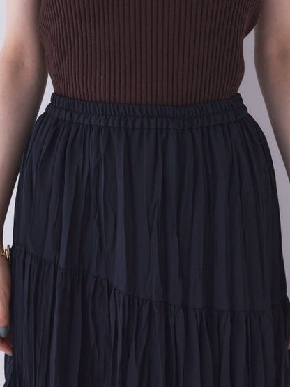 アシンメトリープリーツスカート