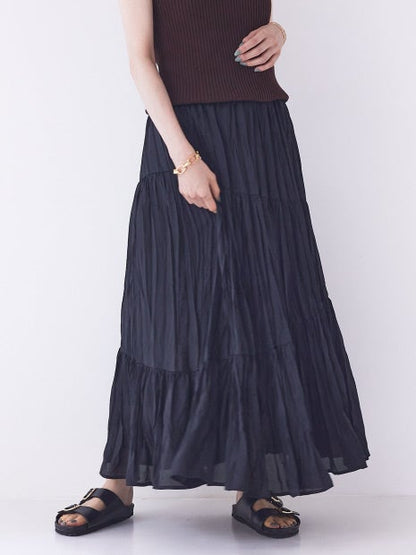 アシンメトリープリーツスカート