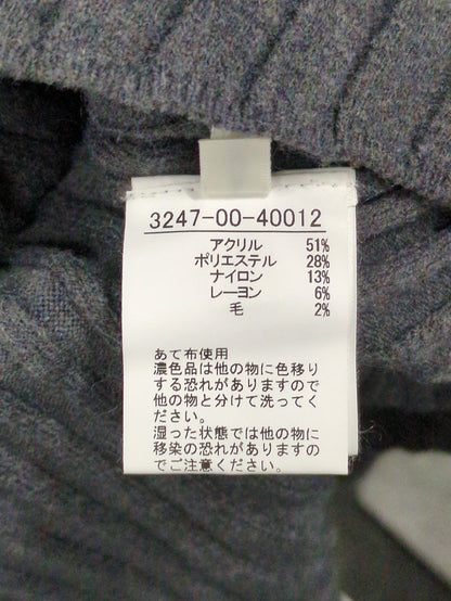 アシメスヌードリブニット