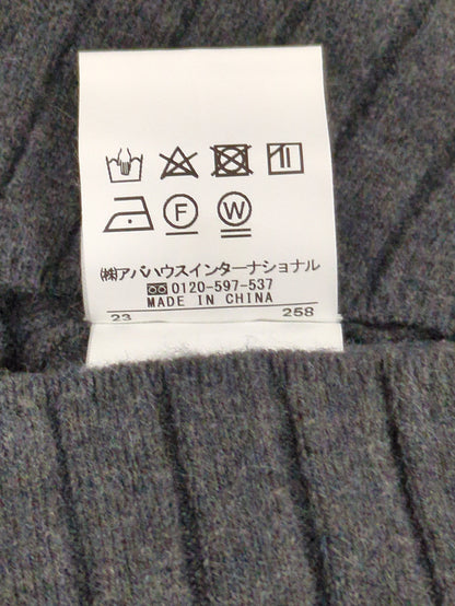 アシメスヌードリブニット