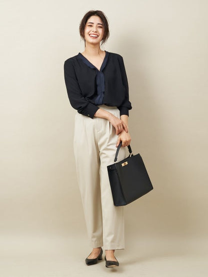 ラインカラーブラウス