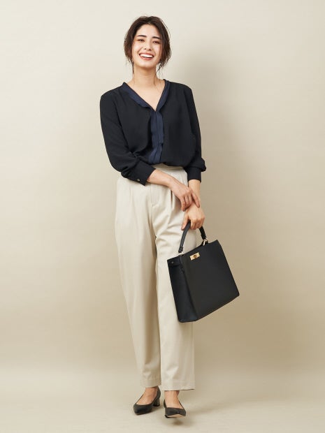 ラインカラーブラウス