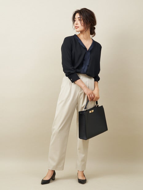 ラインカラーブラウス