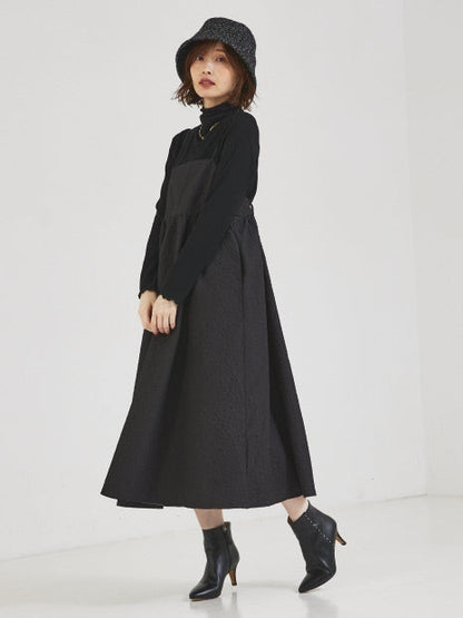 エンボス加工キャミワンピース