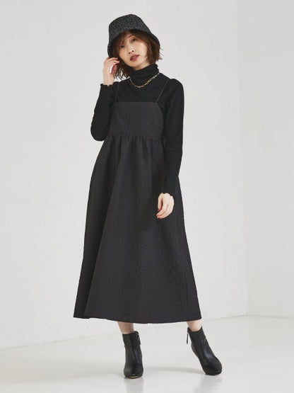 エンボス加工キャミワンピース