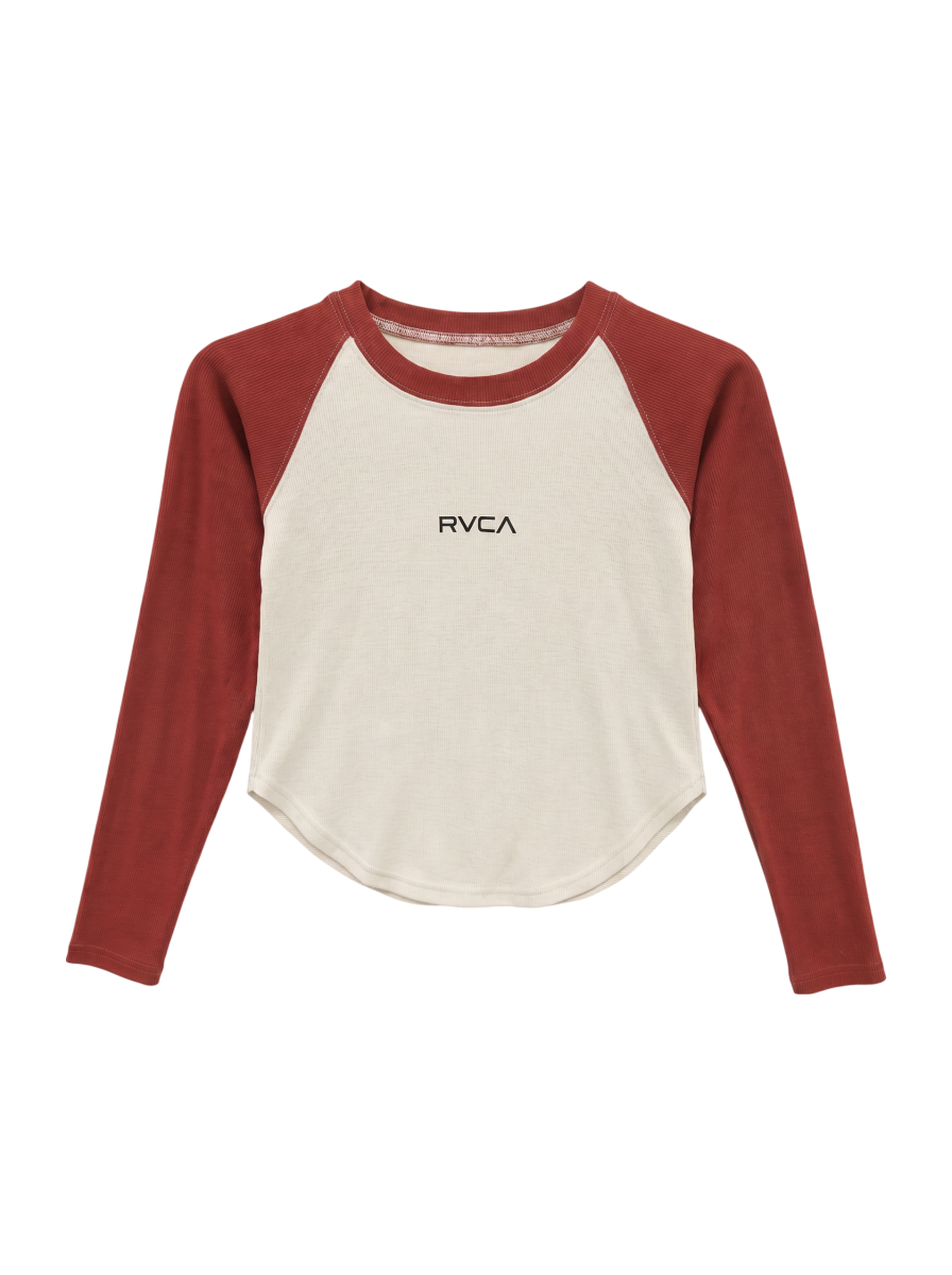 【OUTLET】RVCA レディース MINI RVCA RAGLAN LS ロングスリーブＴシャツ 【2024年春夏モデル】
