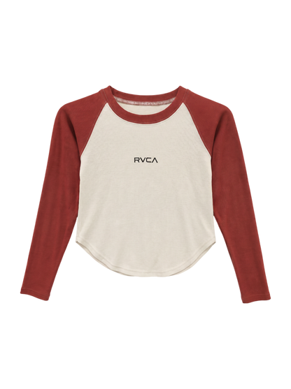 【OUTLET】RVCA レディース MINI RVCA RAGLAN LS ロングスリーブＴシャツ 【2024年春夏モデル】