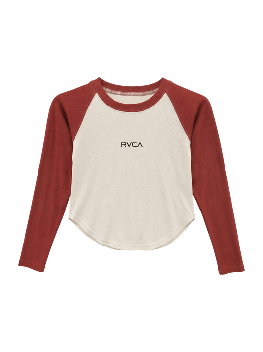【OUTLET】RVCA レディース MINI RVCA RAGLAN LS ロングスリーブＴシャツ 【2024年春夏モデル】