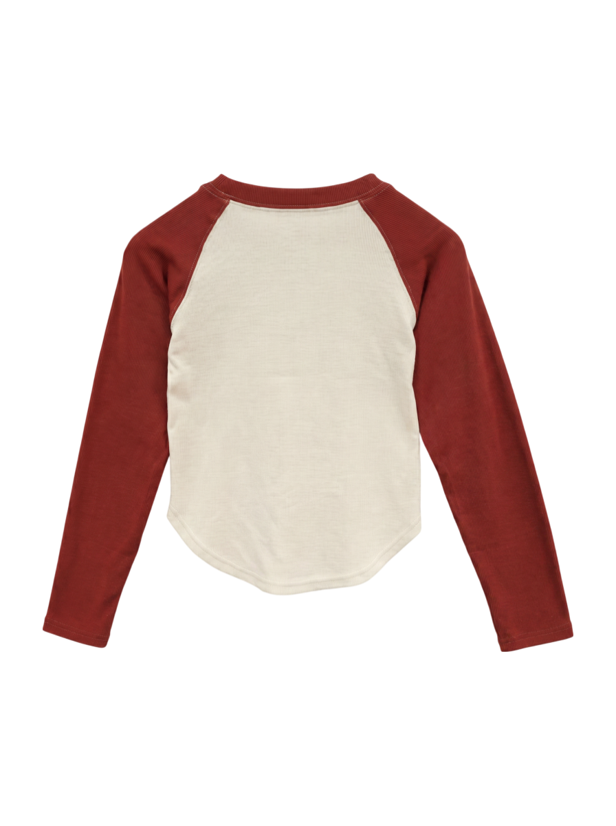【OUTLET】RVCA レディース MINI RVCA RAGLAN LS ロングスリーブＴシャツ 【2024年春夏モデル】
