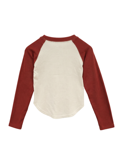 【OUTLET】RVCA レディース MINI RVCA RAGLAN LS ロングスリーブＴシャツ 【2024年春夏モデル】