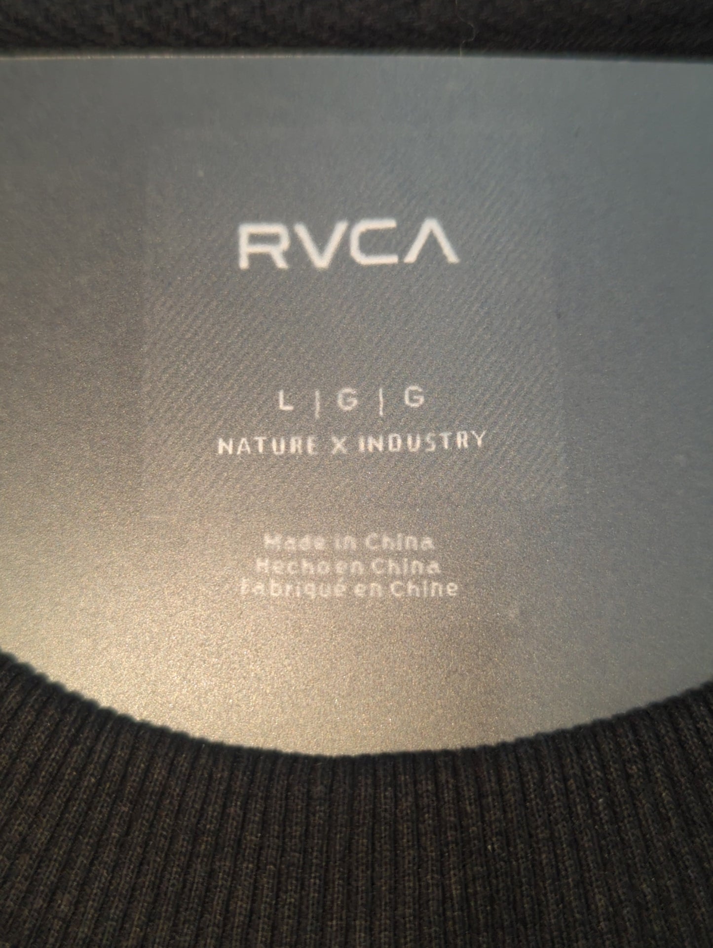 【OUTLET】RVCA メンズ BORDERED CR トレーナー BLK 【2024年秋冬モデル】