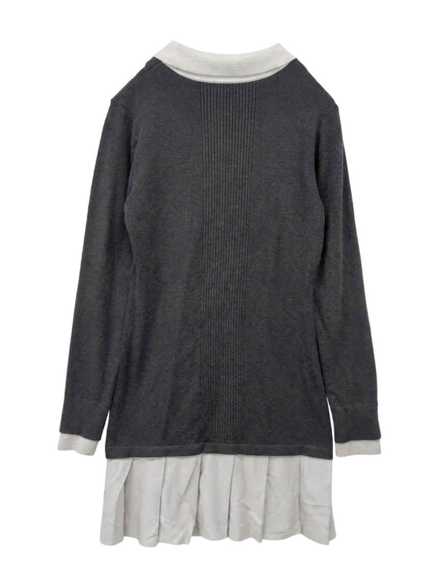 LAYERED KNIT MINI DRESS