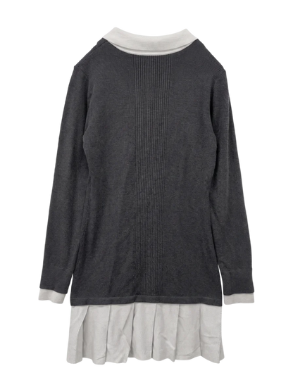 LAYERED KNIT MINI DRESS