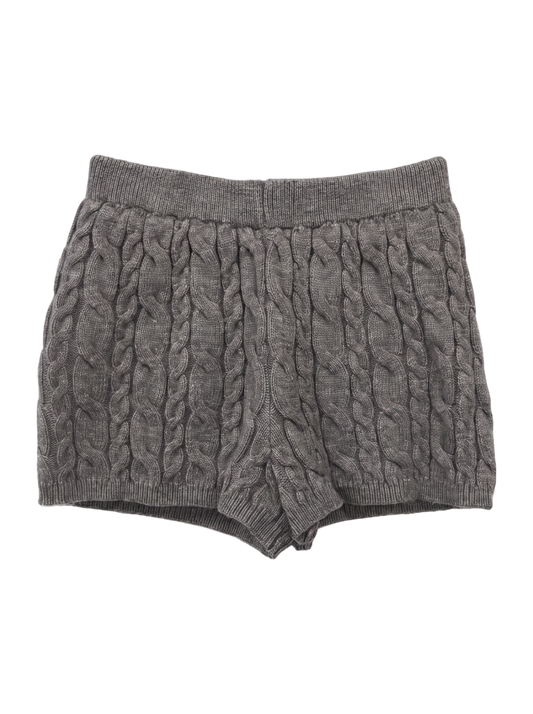 CABLE KNIT SHORTS