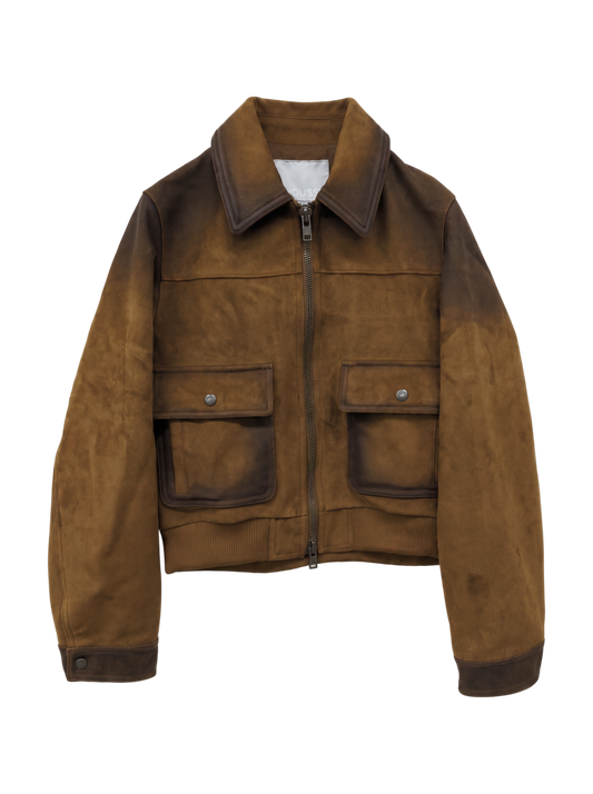 COMPACT F/LEATHER BLOUSON