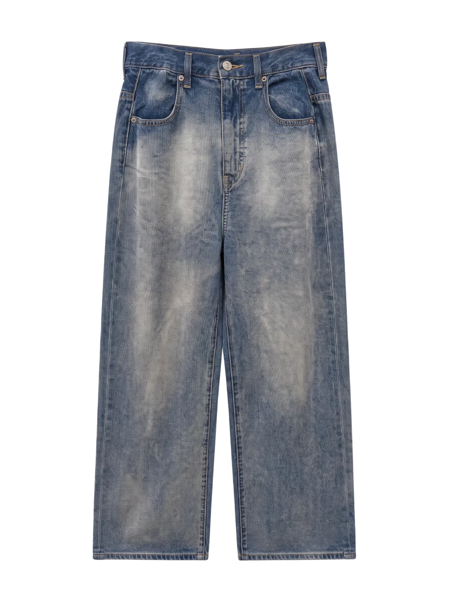 TUCKED WAIST@LOOSE STRAIGHT