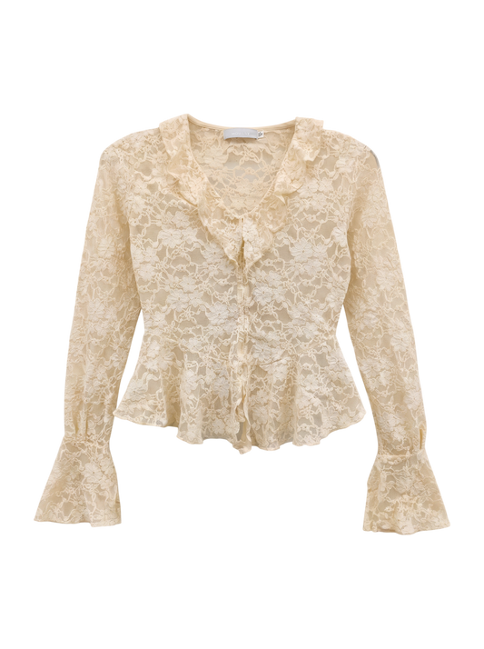 FRILL LACE BLOUSE