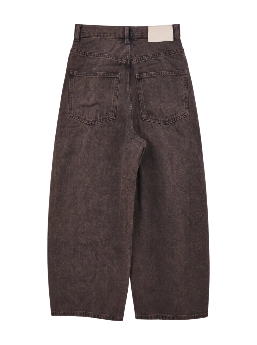 F/LEATHER@DOUBLE KNEE PANTS