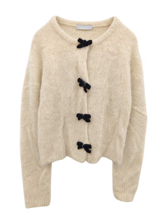 FRONT RIBBON CARDIGAN