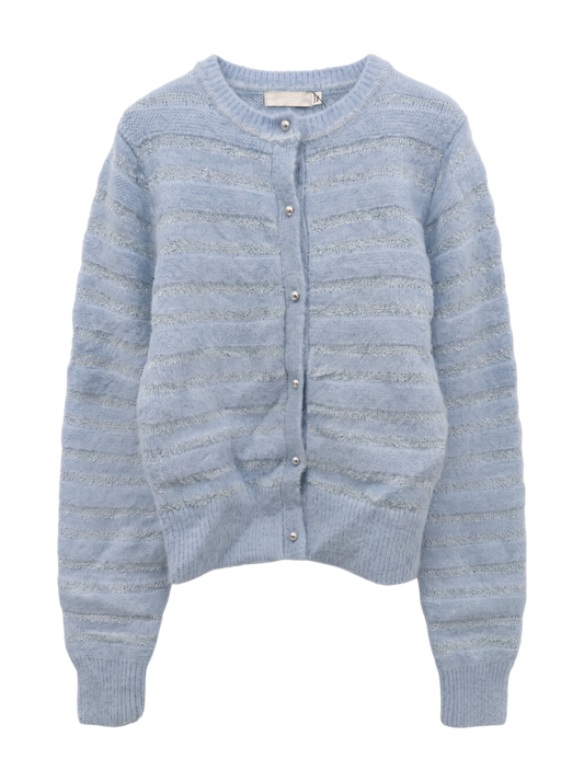 SHADOW STRIPE KNIT CARDIGN