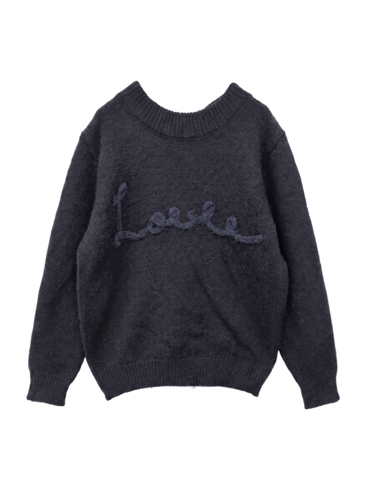 BACK RIBBON SWEATER