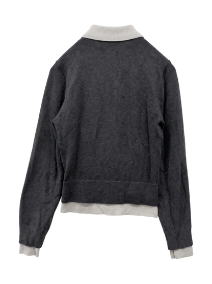 DOUBLE LAYERED KNIT SHIRT