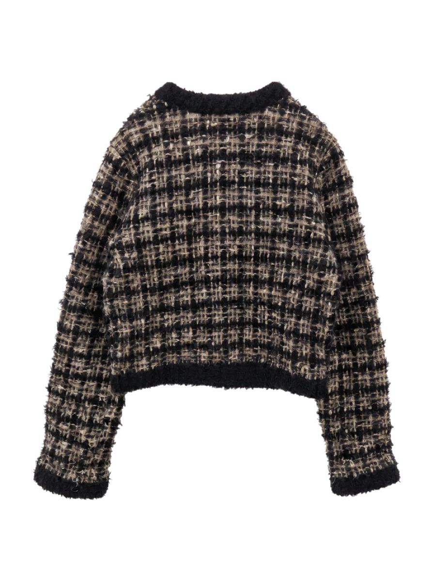 COMPACT KNIT TWEED JACKET