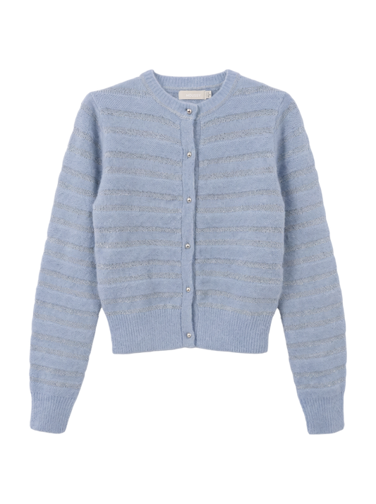 SHADOW STRIPE KNIT CARDIGN