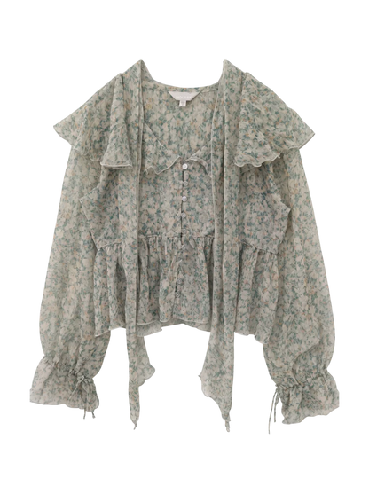 BOW TIE CHIFFON BLOUSE