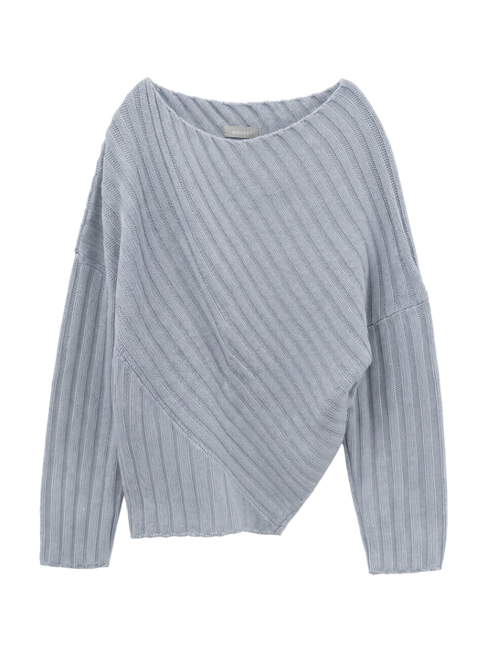 ASYMMETRY RIB  KNIT