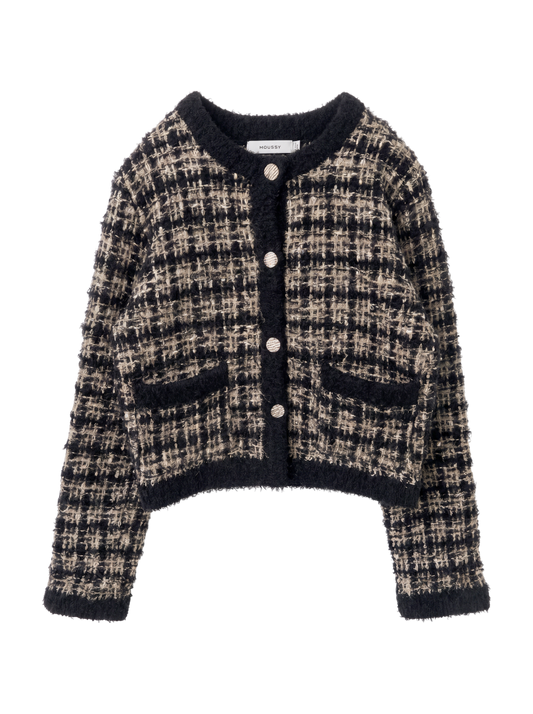 COMPACT KNIT TWEED JACKET