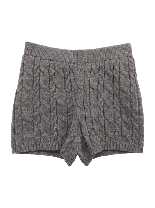 CABLE KNIT SHORTS