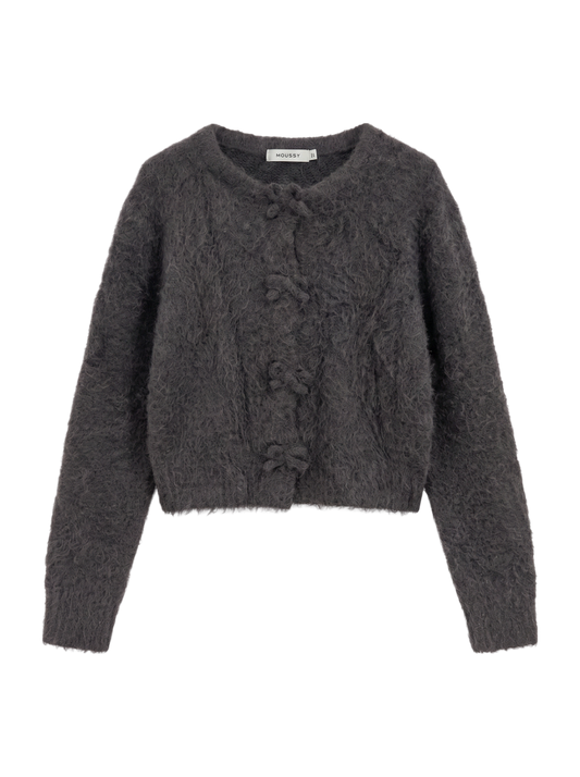 FRONT RIBBON CARDIGAN