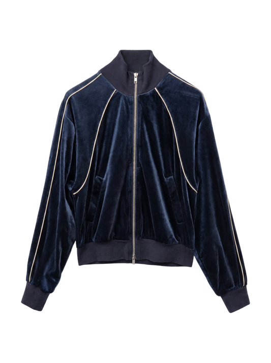 VELOUR TRACK TOP
