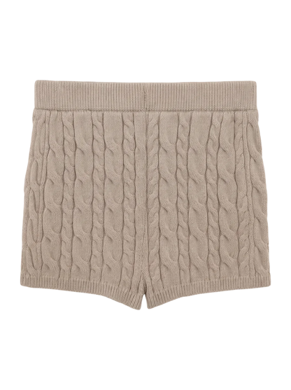 CABLE KNIT SHORTS