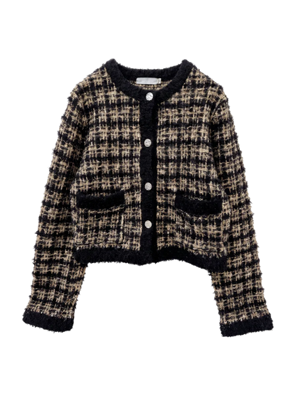 COMPACT KNIT TWEED JACKET