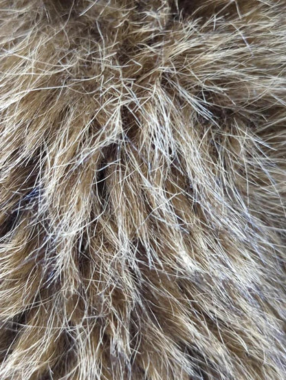 F/FUR STAND COLLAR JACKET