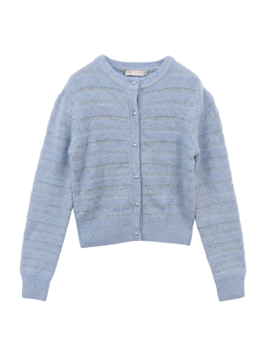 SHADOW STRIPE KNIT CARDIGN