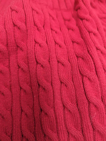 ASYMMETRY SHOULDER CABLE KNIT