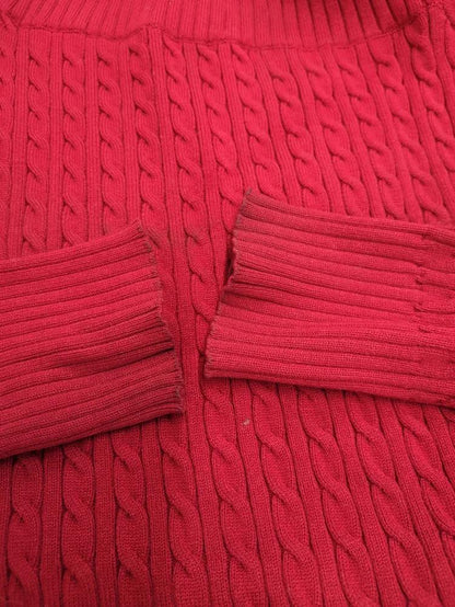 ASYMMETRY SHOULDER CABLE KNIT