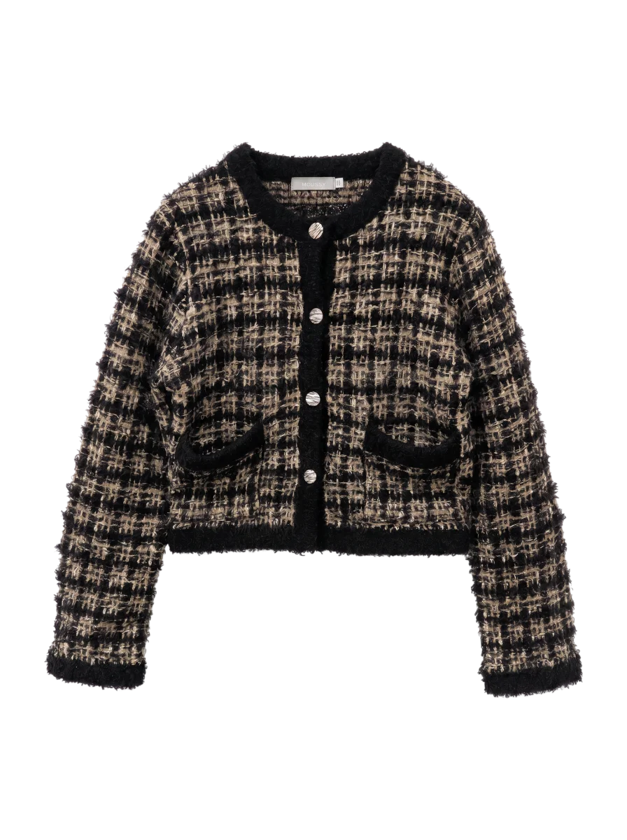 COMPACT KNIT TWEED JACKET