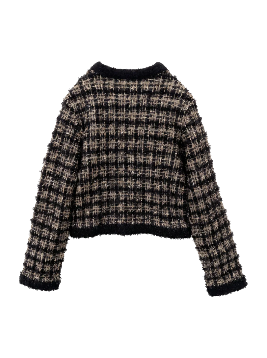 COMPACT KNIT TWEED JACKET
