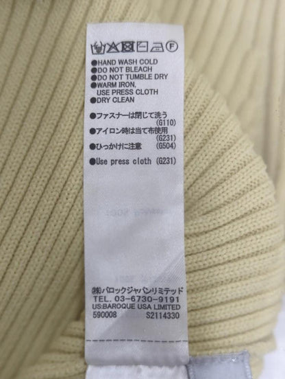 BIG COLLAR ZIP UP KNIT